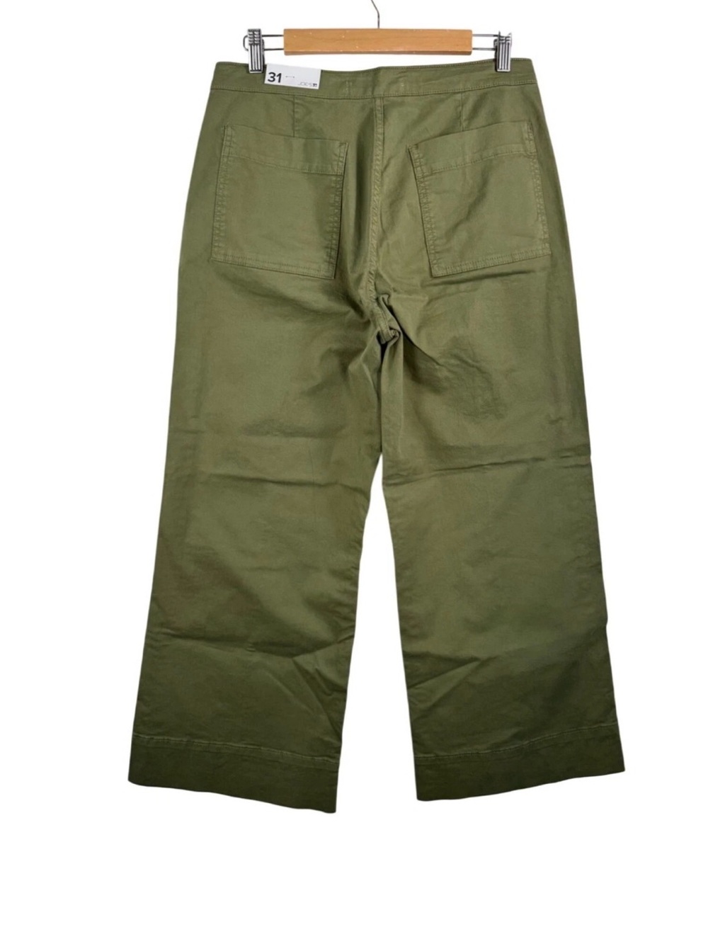 Joe's Jeans “Fashion Pant” in Burnt Olive - Cropped Wide-Leg Women's Pants